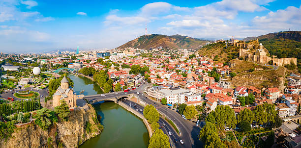 istock Tbilisi old town aerial panoramic view 2246012838