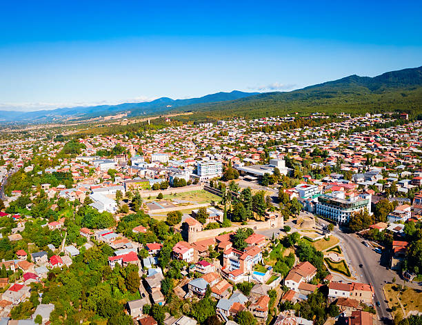 istock Telavi old town aerial panoramic view 2246012900