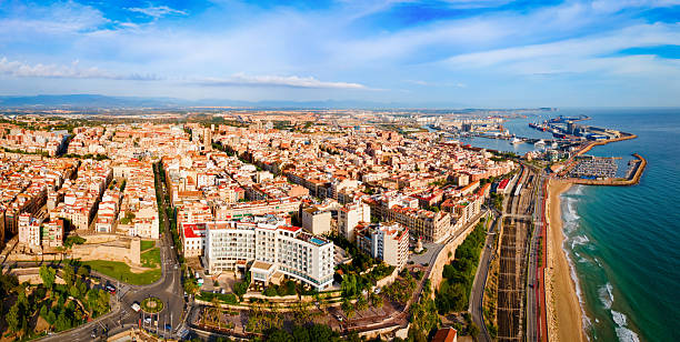 istock Tarragona city aerial panoramic view in Spain 2246014401