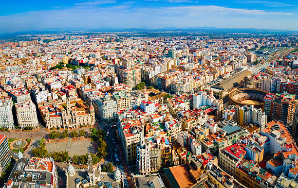 istock Valencia city aerial panoramic view in Spain 2246014414