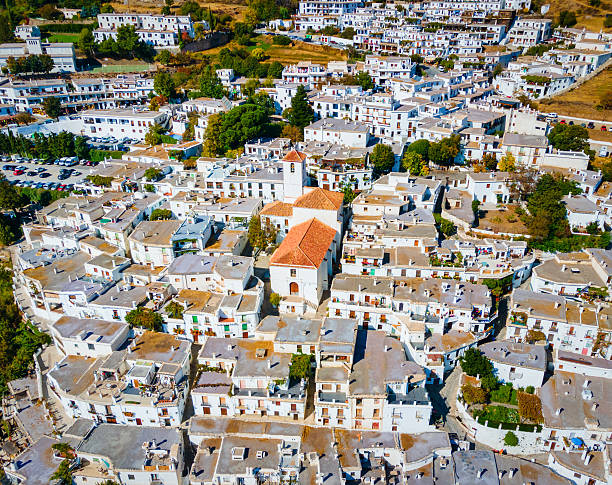 istock Capileira village aerial panoramic view, Spain 2246016468