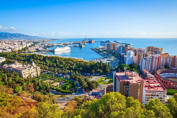 istock Malaga city aerial panoramic view in Andalusia, Spain 2246016529