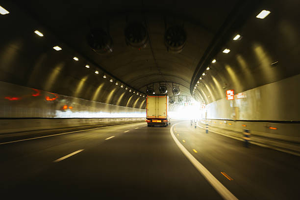 istock Truck inside a highway tunnel 2246016808