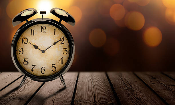 istock Vintage alarm clock with the time 10 to 10 2246017531