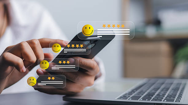 istock Customer Feedback and Online Review Rating Concept on Smartphone 2246020206