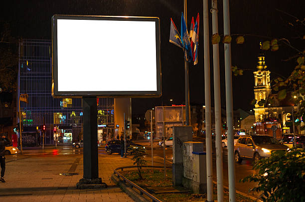 istock Billboard on the busy street at night 2246020764