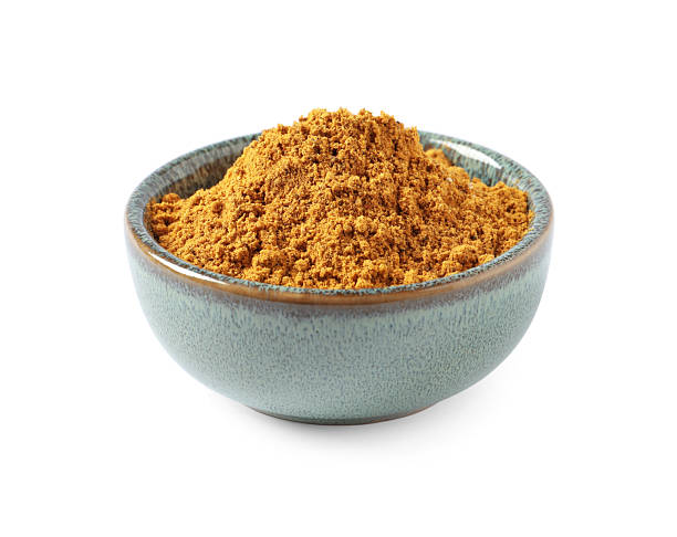 istock Dry curry powder in bowl isolated on white 2246022144