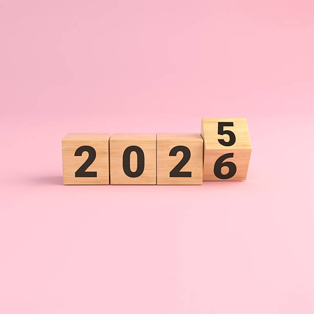 istock Wooden cubes turning from 2025 to 2026 2246023870