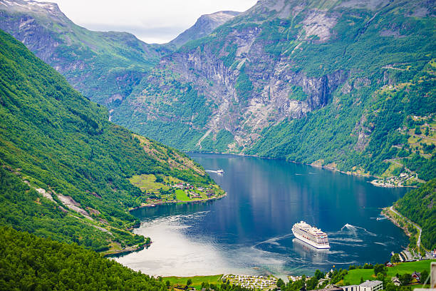 istock Fjord Geirangerfjord with cruise ship, Norway. 2246025836
