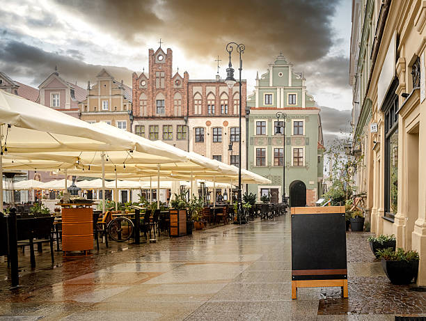Cafe Sign With Space For Text In Poznan Poland