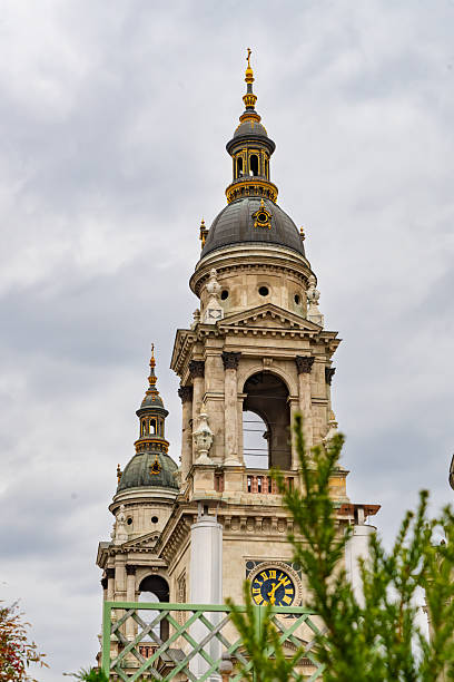istock Budapest, HungarySt. Stephen's Cathedral with Gothic Spires Rising in Budapest's Historic Centre Under Overcast Skies 2246033144