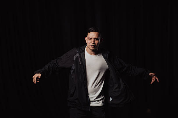 istock Man recording a music video in a studio 2246035716