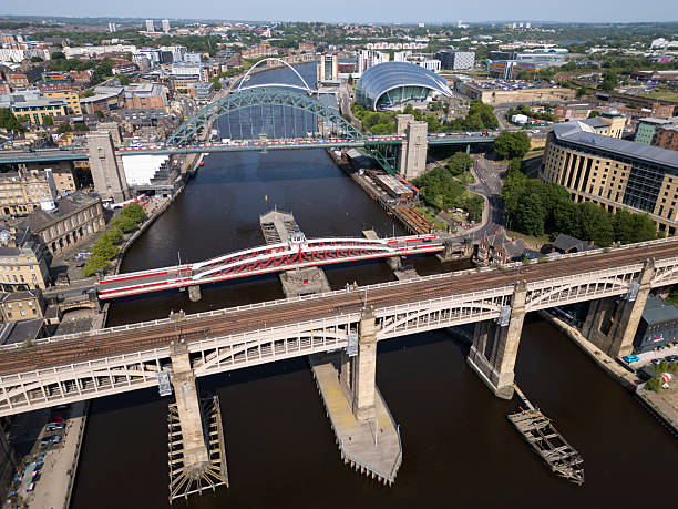 istock Newcastle's four Tyne bridges spanning the River Tyne, England 2246036026