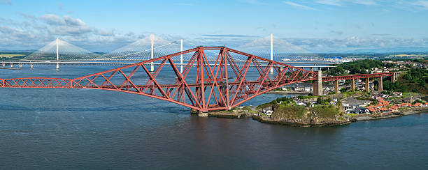 istock Panorama, of the Forth Bridge, NorthQueensferry, Scotland 2246036221
