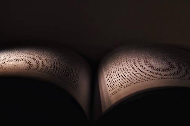 istock Graceful aged book displaying textured pages and leather binding details 2246040836