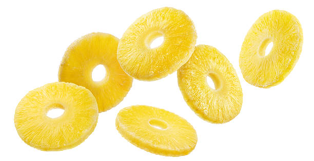istock Pineapple rings on a white background. File contains clipping paths. 2246045704