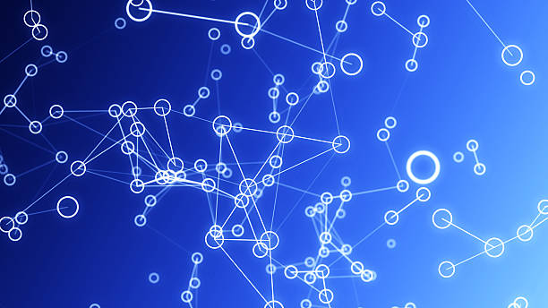 istock 4k Network Neon Line and Circle background 4K 2246058380