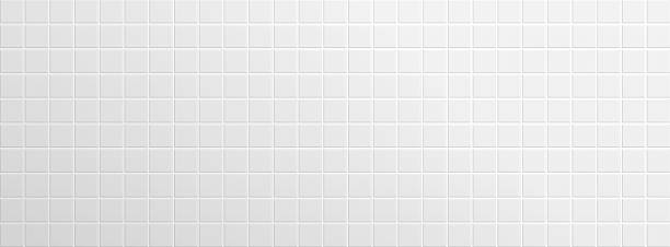 istock White tiles for the bathroom, kitchen floor and pool with shadows and light. Background with pattern of square ceramic tile. Wall abstract texture. Clean scene studio. Vector illustration 2246063728