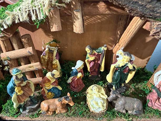 istock Nativity scene figures representing the christmas story 2246068799