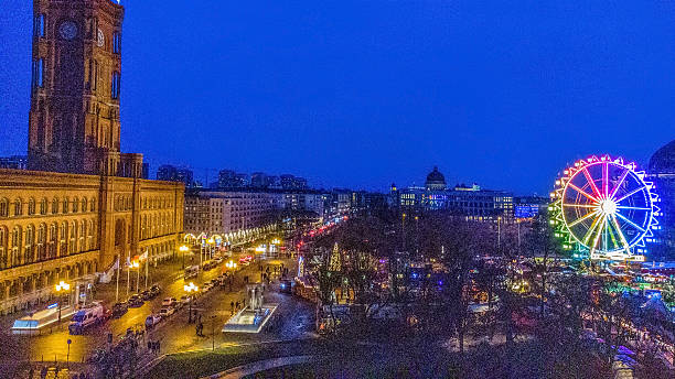 istock Berlin Rotes Rathaus, fERRIS wHEEL in twilight, SOON -cHRISTMAS 2246068896