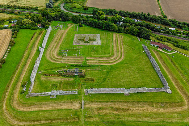 istock Ancient Roman Ruins and Earthworks in England 2246075977