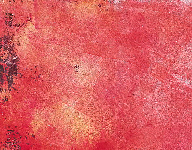 istock Red Coral Pink Hand Painted Grunge Textured Background 2246078407