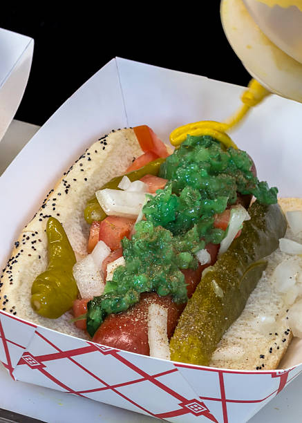 istock Mustard on a Chicago Dog 2246079388