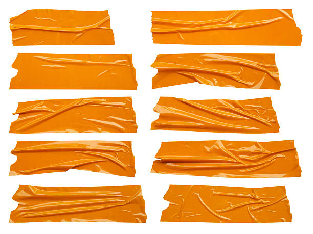 istock Brown adhesive tape set isolated on white background 2246084853