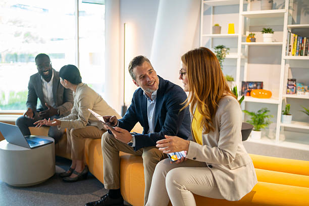 istock Business people having a meeting in a modern office space 2246084920