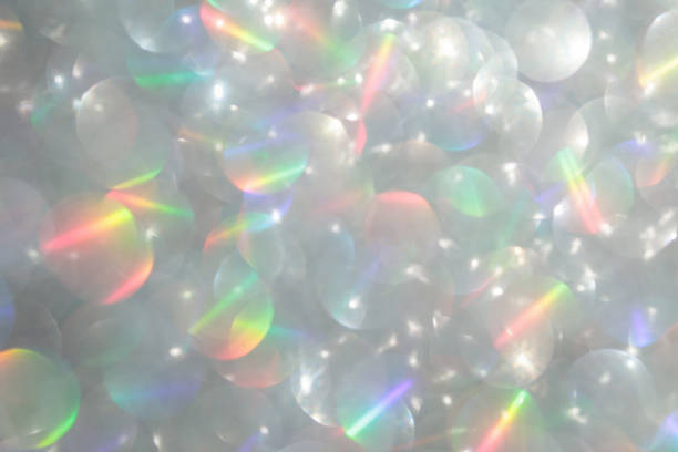 istock Shiny luxury glitter rainbow glow light flare with bokeh background 2246085131