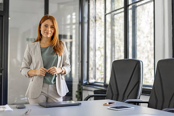 istock Professional woman posing in office with confidence. 2246086698