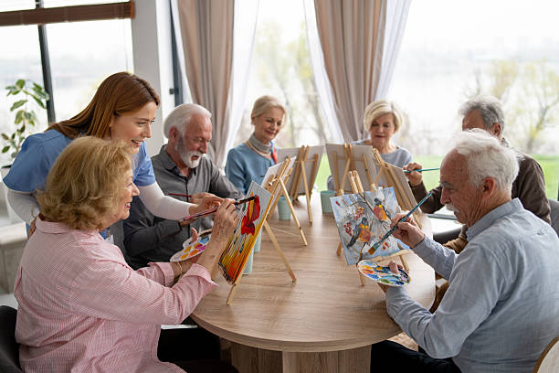 istock Vibrant art activity bringing joy to senior participants 2246086979