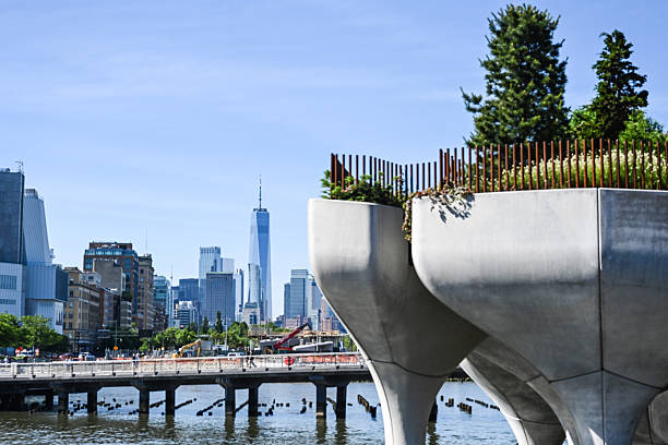 New York, New York - February 17, 2022: A massive building under construction in NYC