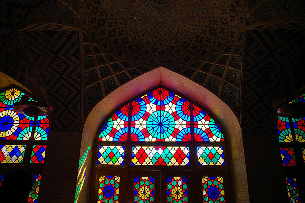 istock Vibrant Stained Glass Window in Ornate Architecture 2246089987