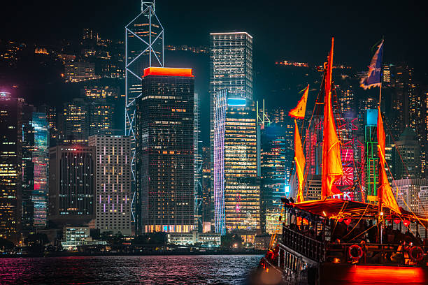 istock Hong Kong Victoria harbor view at night 2246095718
