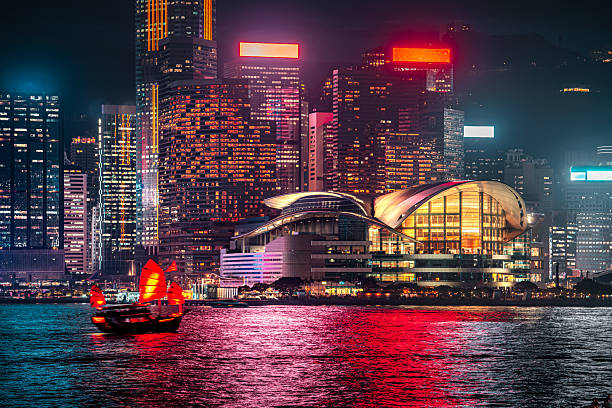 istock Hong Kong Victoria harbor view at night 2246095883