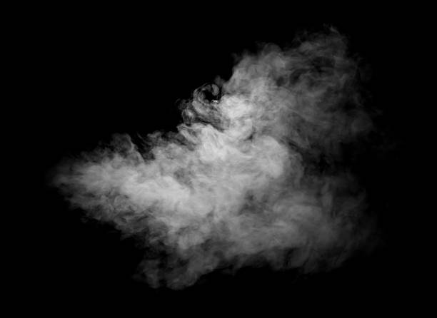 istock White smoke cloud on black background, isolated vapor texture for design and overlay effect. Perfect for digital art cinematic atmosphere abstract background, and creative visual composition projects. 2246096976