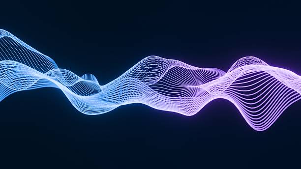 istock Abstract Cyber Waveform: Ideal for representing sound, digital data flow, or a clean, futuristic background for tech and music websites. 2246102372