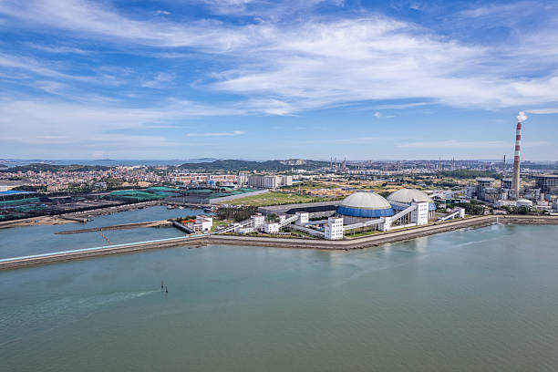 istock Aerial view of a seaside coal-fired power plant 2246103003