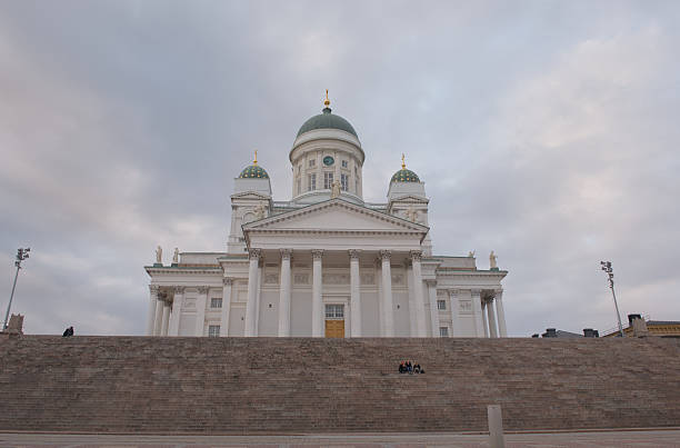 Senate Square and Helsinki Cathedral in downtown Helsinki, Finland