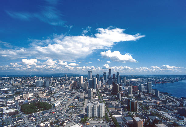 Seattle - Ultra Wide View from Space Needle - 1989