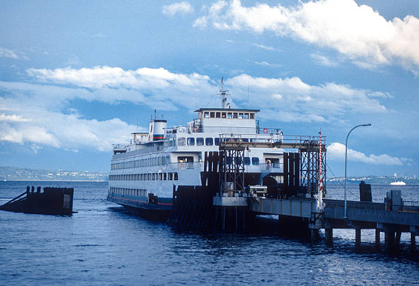 Landing pier at the river crossing