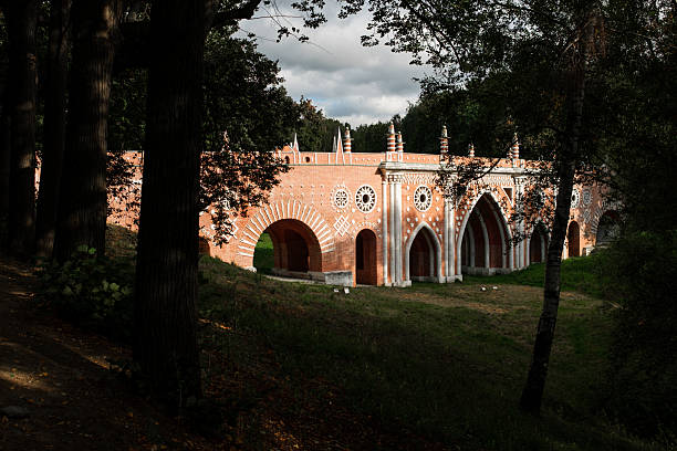 Scenic Bridge over Calm Lake in Lush Green Park