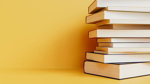 close up to adhesive notes and book