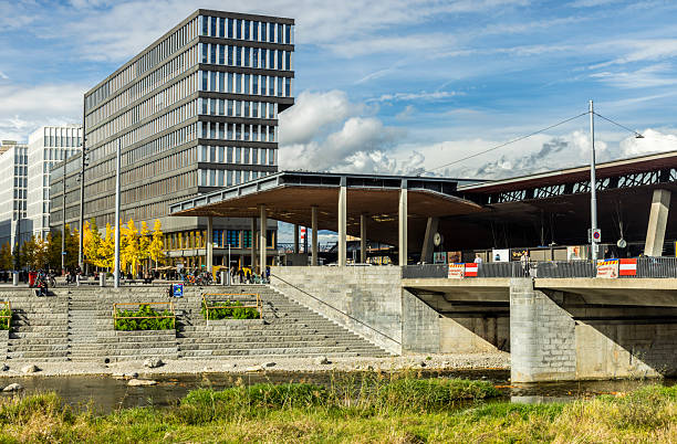 Lausanne, Switzerland – January 04, 2023: The Lausanne CHUV Centre building for oncology research