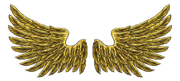 istock Eagle Angel Wings Tattoo Vintage Woodcut Style 2246134727