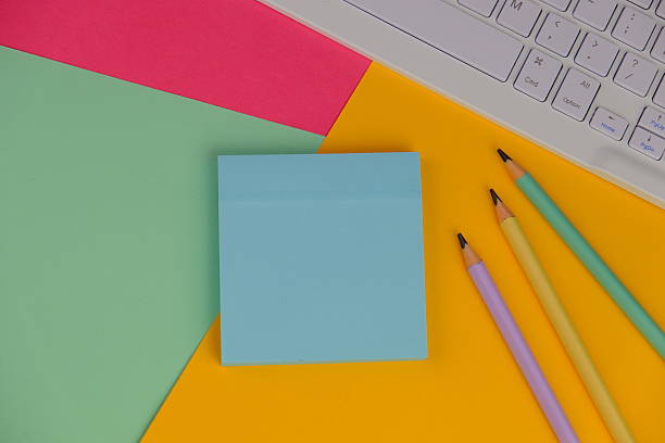 istock blank paper next to school tools with no word as a template for text space concept. business and education concept 2246137526
