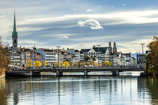 Zurich Skyline with River Limmat