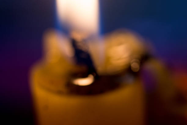 macro photography with colorful bokeh effect.