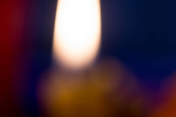 macro photography with colorful bokeh effect.